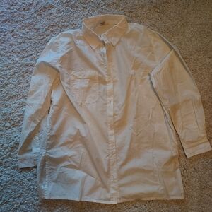 Shelter Clothing Lloyd Shirt Small White Poplin